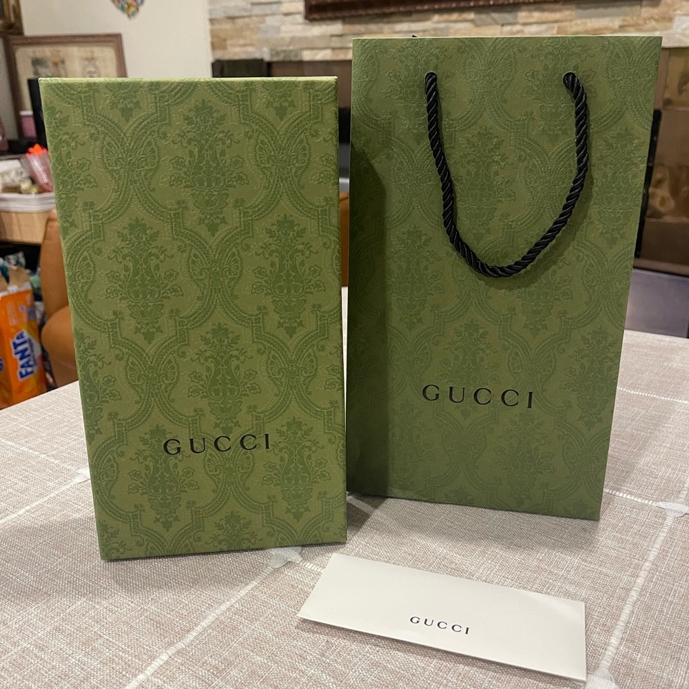 Brand new Gucci store bag and box